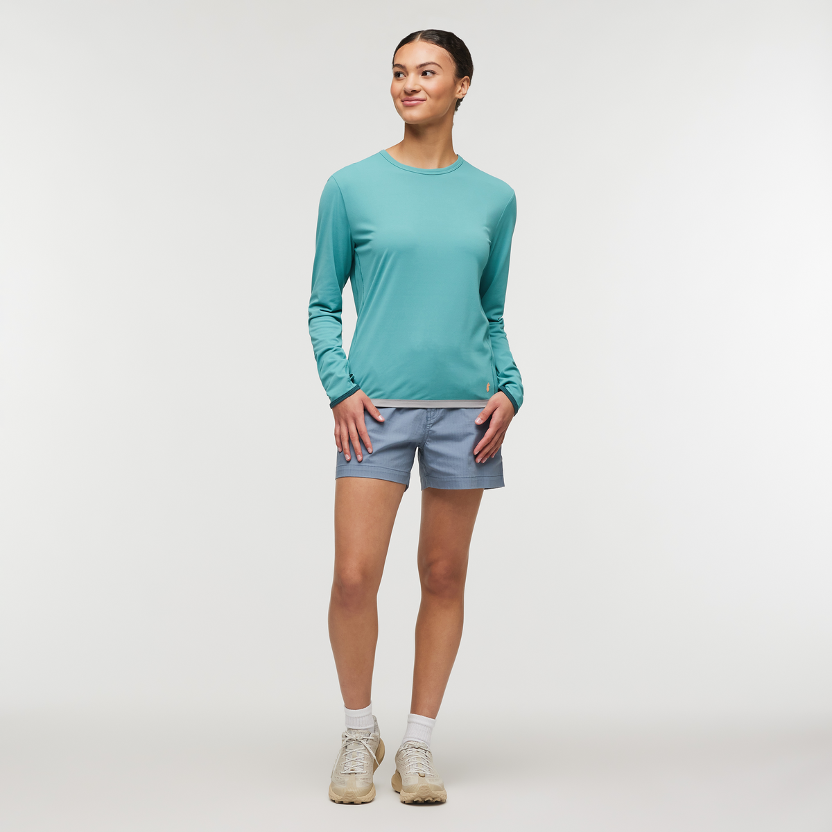 Sombra Long-Sleeve Sun Shirt - Women's, Coastal, Model London