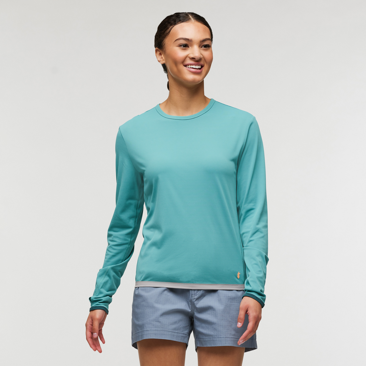 Sombra Long-Sleeve Sun Shirt - Women's, Coastal, Model London
