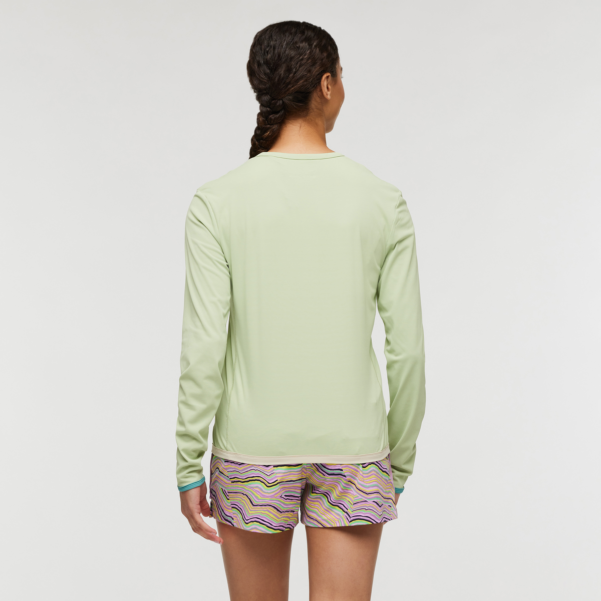 Sombra Long-Sleeve Sun Shirt - Women's, Green Tea, Model London