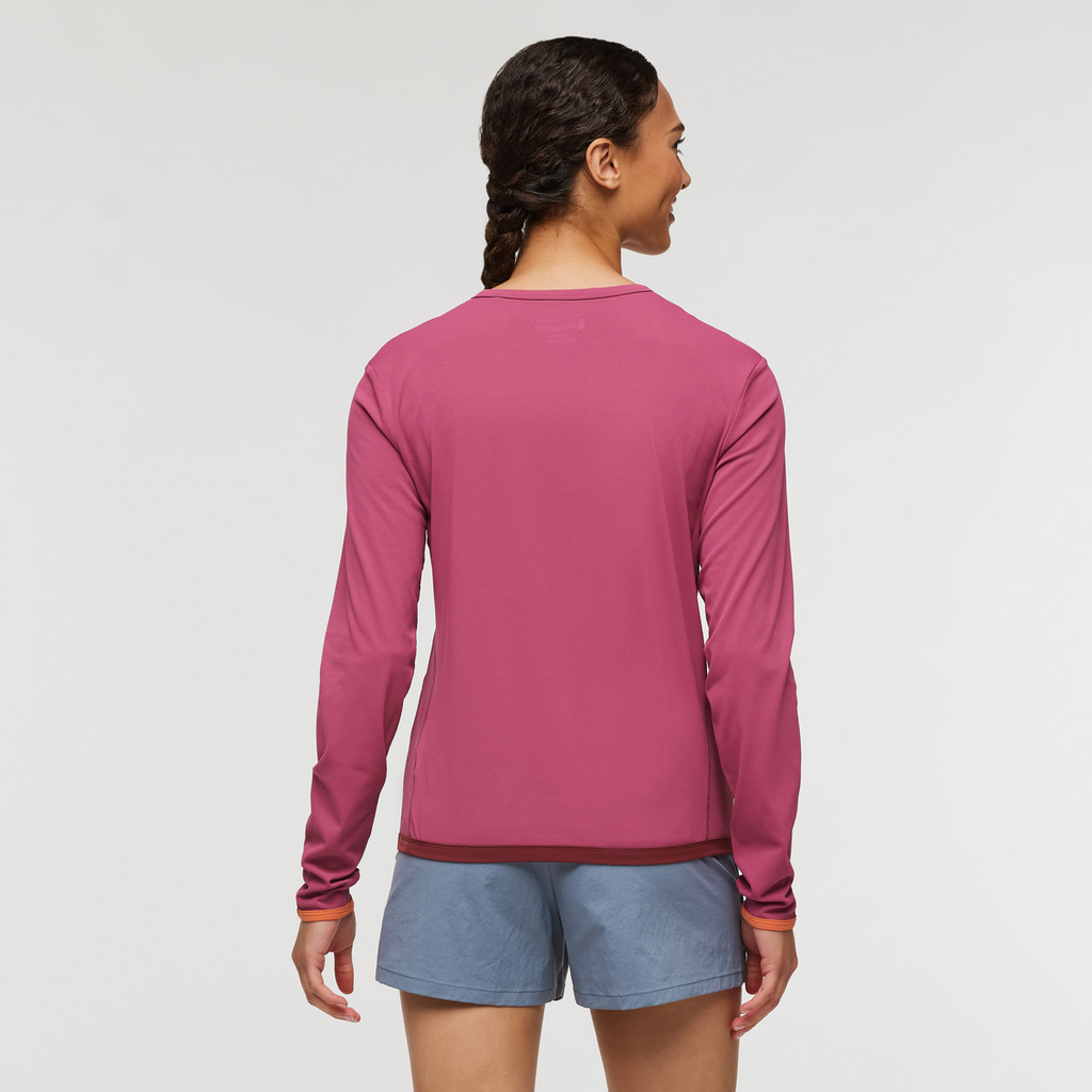 Sombra Long-Sleeve Sun Shirt - Women's, Sangria, Model London