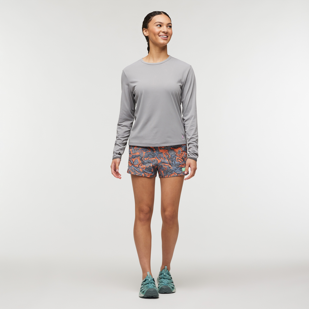 Sombra Long-Sleeve Sun Shirt - Women's, Smoke, Model London