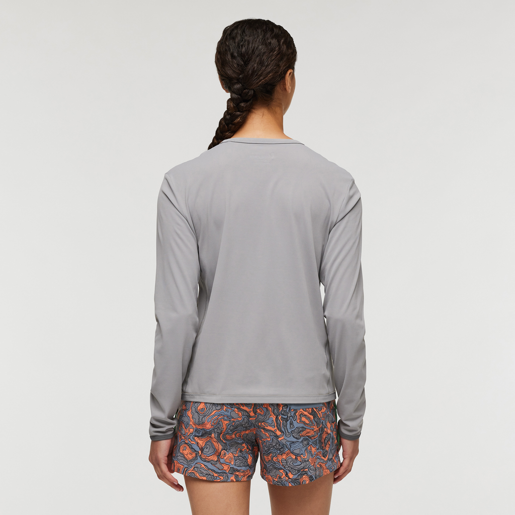 Sombra Long-Sleeve Sun Shirt - Women's, Smoke, Model London
