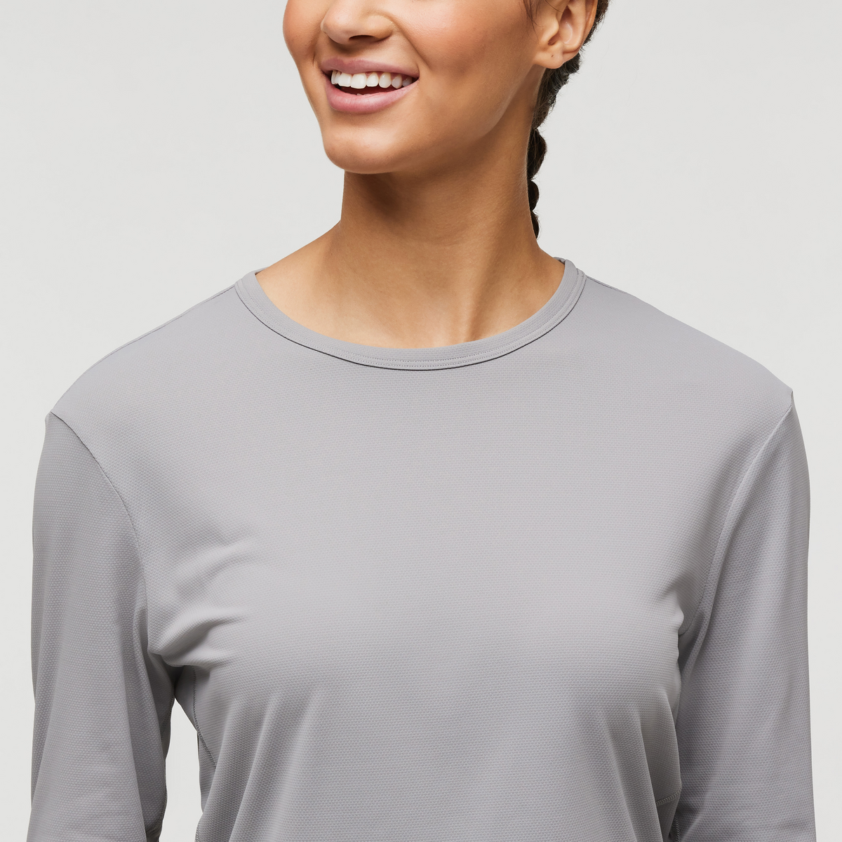 Sombra Long-Sleeve Sun Shirt - Women's, Smoke, Model London