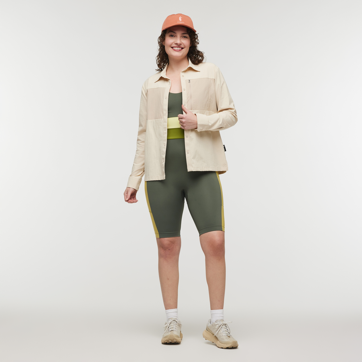 Sumaco Long-Sleeve Shirt - Women's, Cream/Oatmeal, Model Courtney