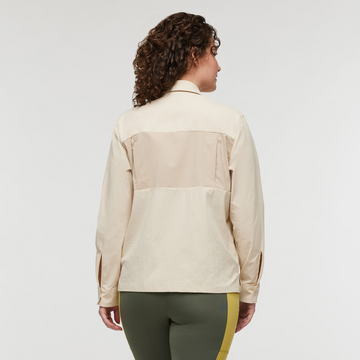 Sumaco Long-Sleeve Shirt - Women's, Cream/Oatmeal, Model Courtney