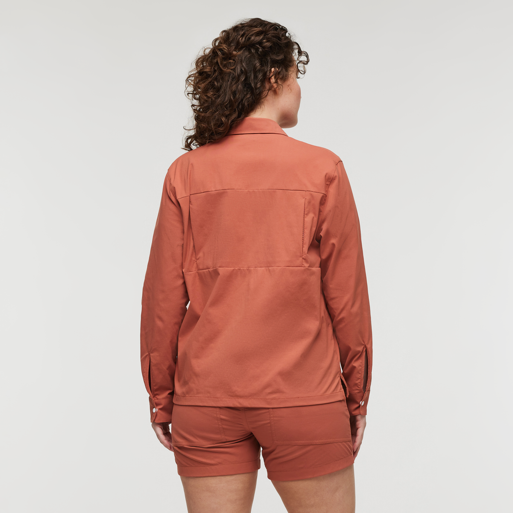 Sumaco Long-Sleeve Shirt - Women's, Faded Brick, Model Courtney