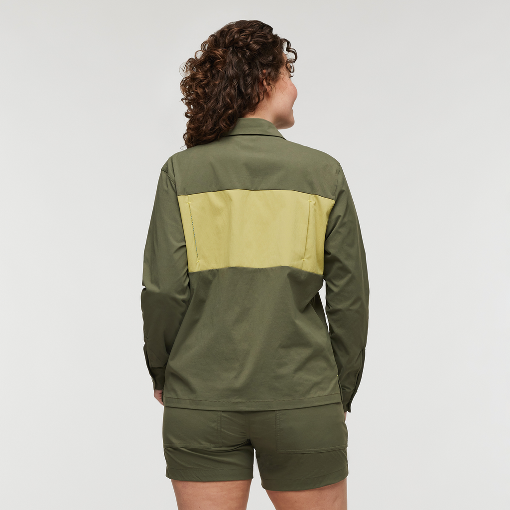 Sumaco Long-Sleeve Shirt - Women's, Fatigue/Lemongrass, Model Courtney
