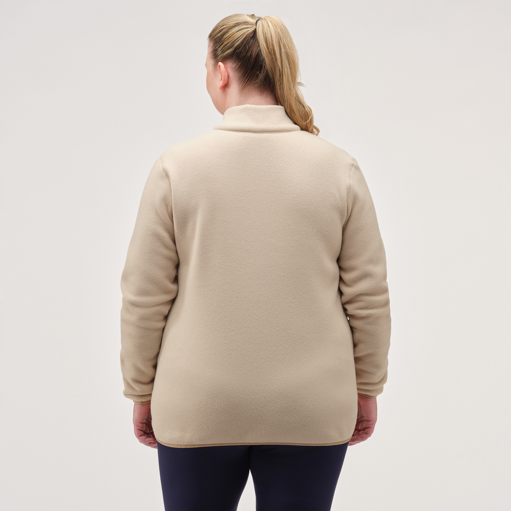 Teca Fleece Full-Zip Jacket - Women's, Frosting, Model Jennifer