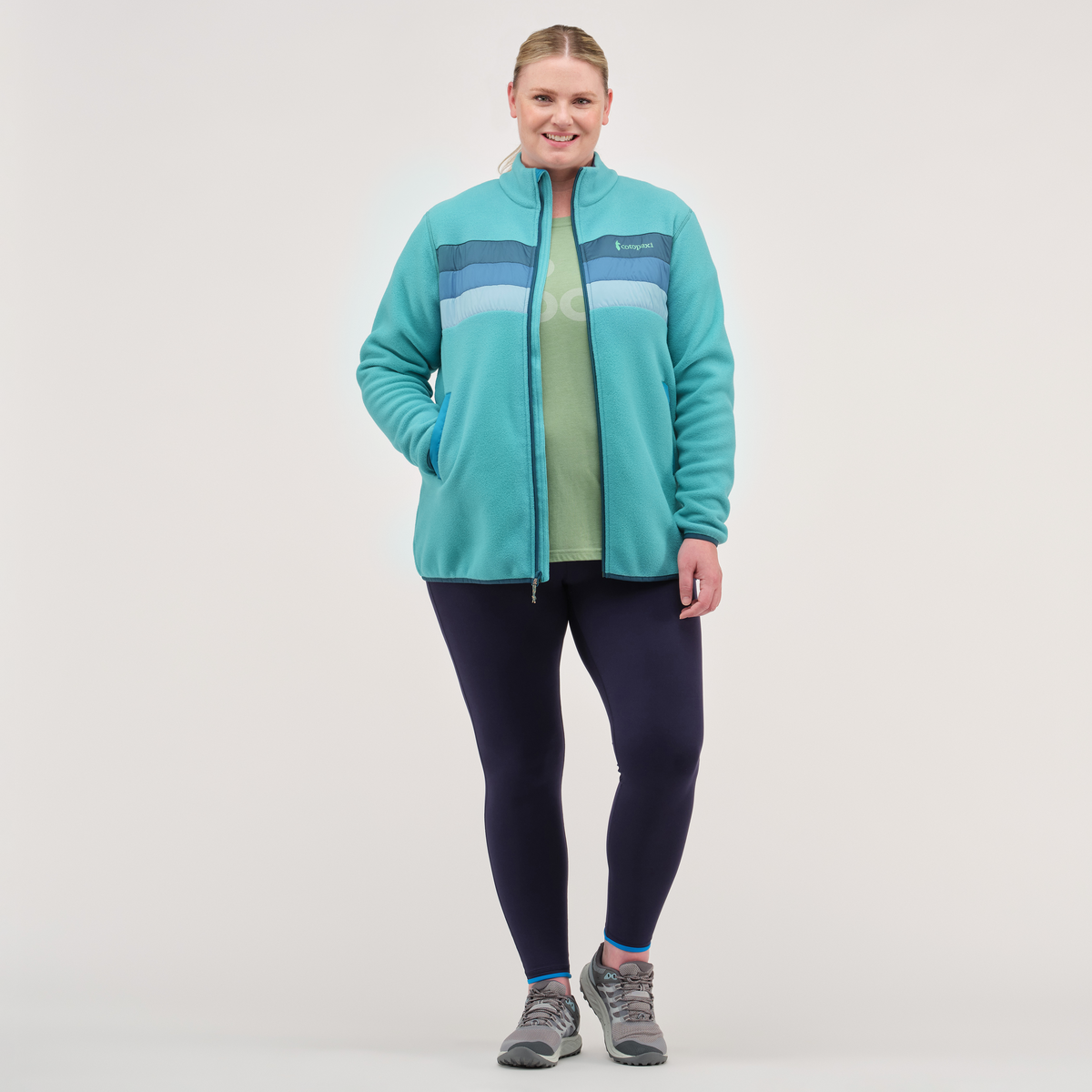 Teca Fleece Full-Zip Jacket - Women's, R and B, Model Jennifer