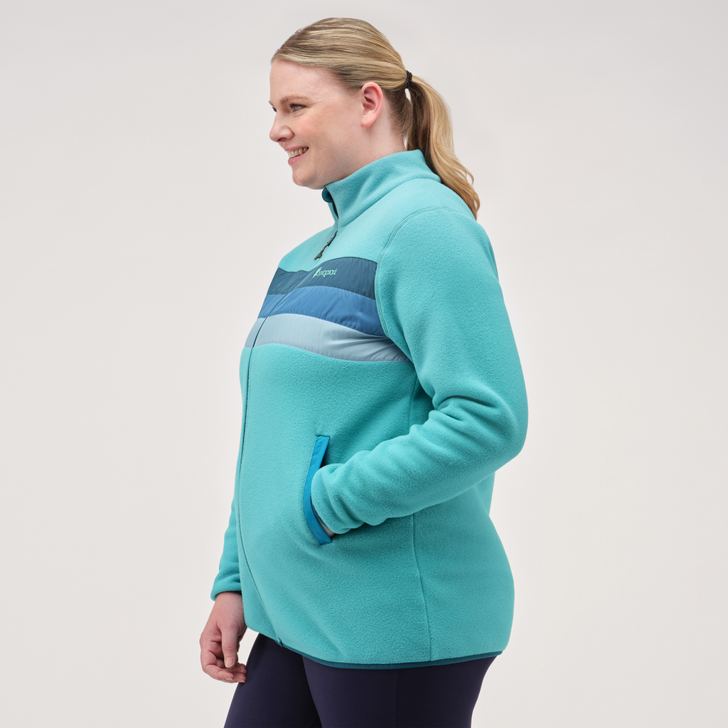 Teca Fleece Full-Zip Jacket - Women's, R and B, Model Jennifer