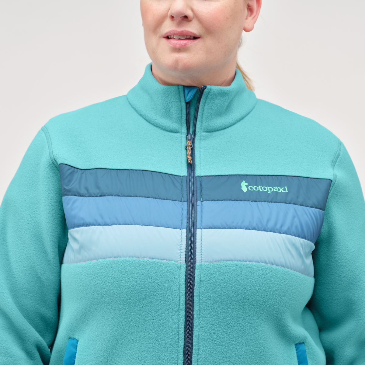 Teca Fleece Full-Zip Jacket - Women's, R and B, Model Jennifer