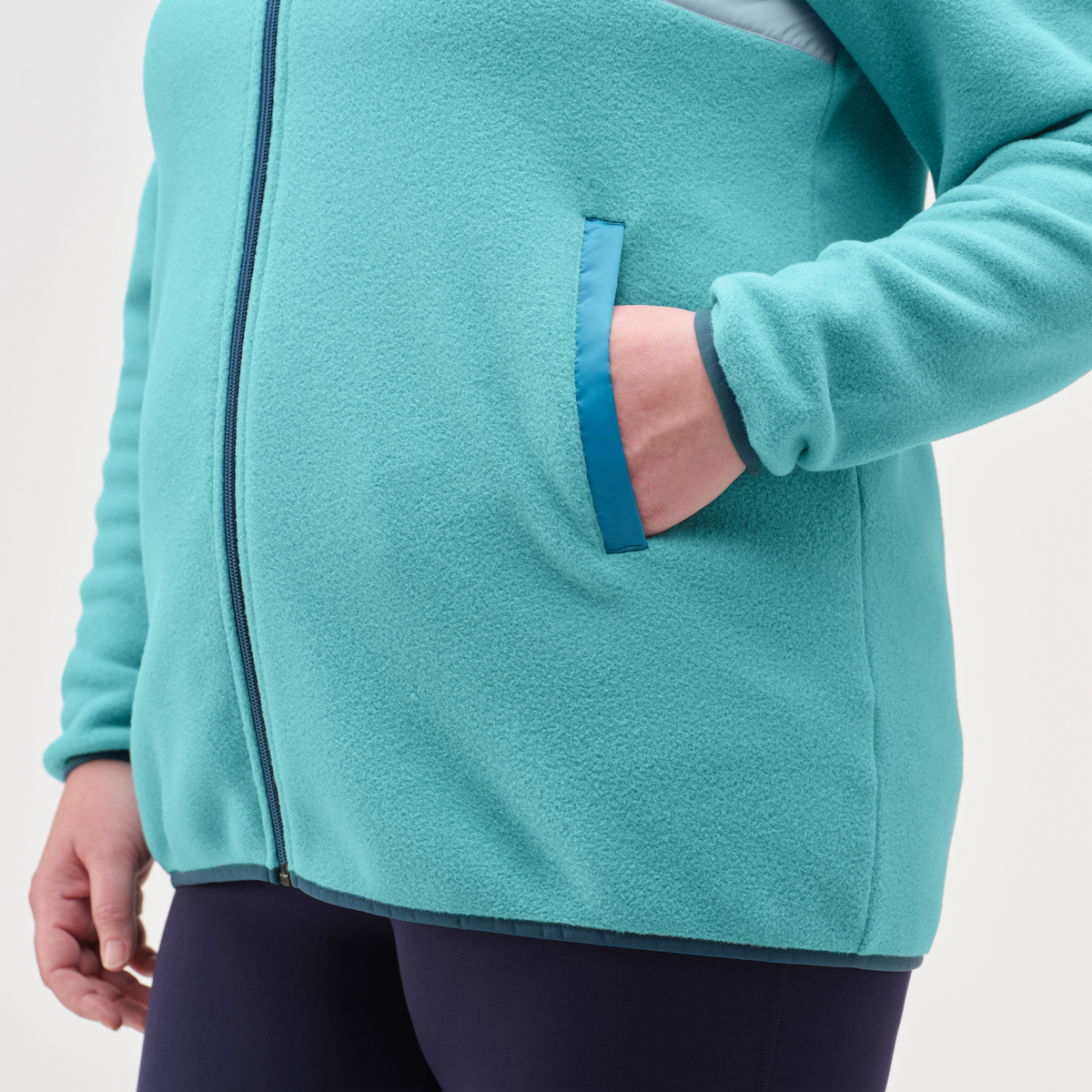 Teca Fleece Full-Zip Jacket - Women's, R and B, Model Jennifer
