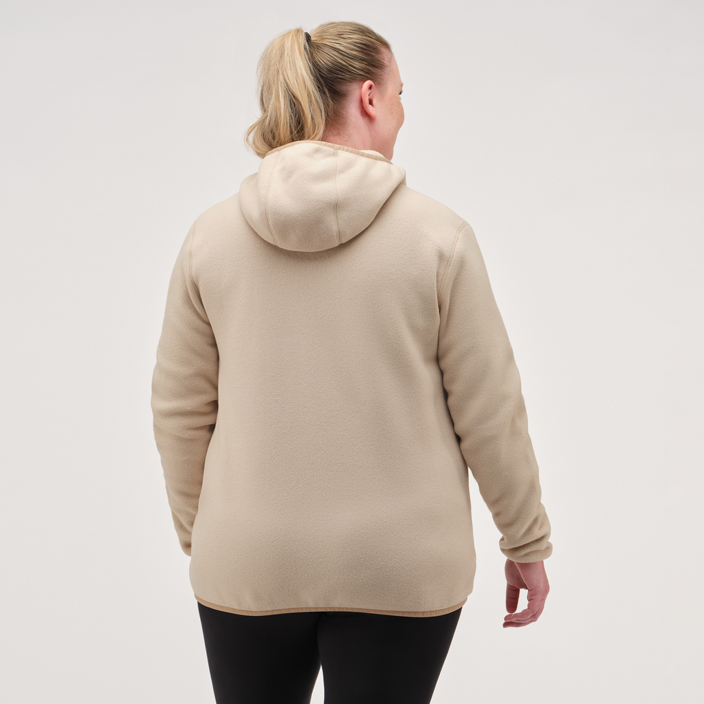 Teca Fleece Hooded Full-Zip Jacket - Women's, Frosting, Model Jennifer