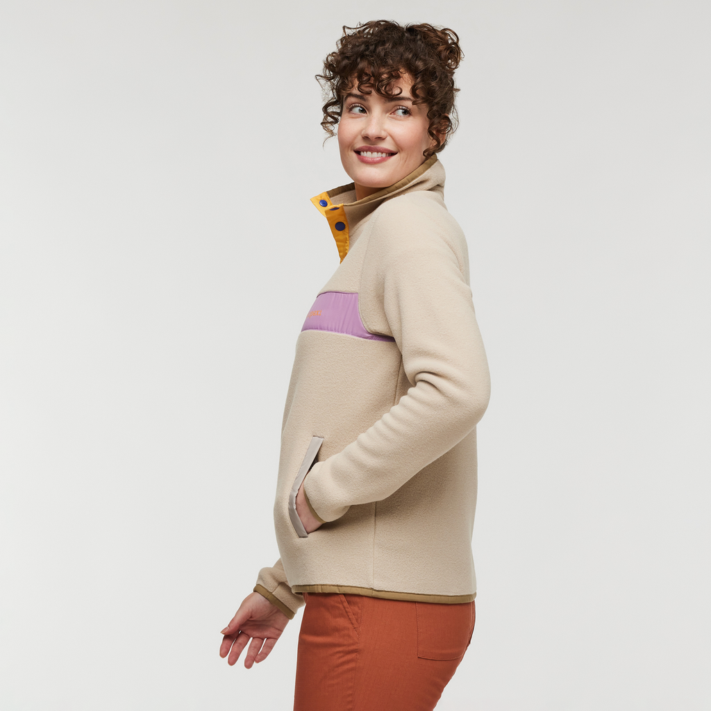 Teca Fleece Pullover - Women's, Sugar Cookie, Model Courtney