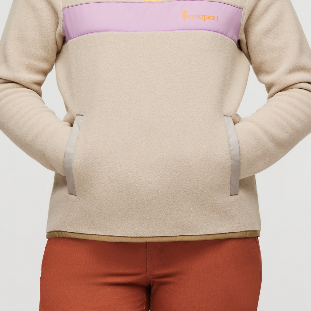 Teca Fleece Pullover - Women's, Sugar Cookie, Model Courtney