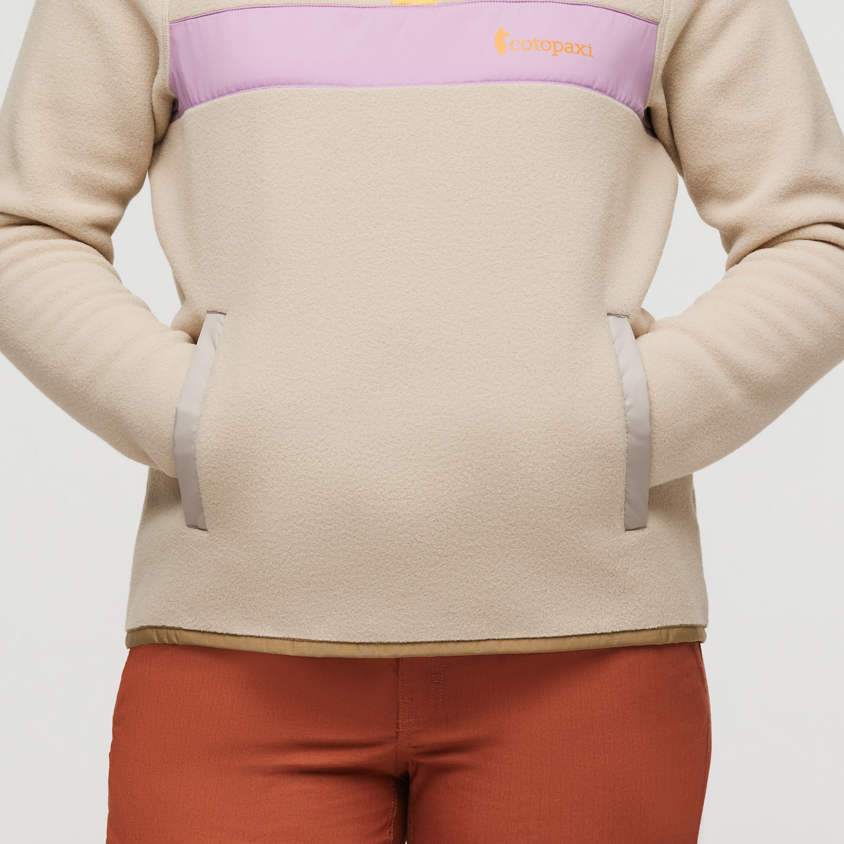 Teca Fleece Pullover - Women's, Sugar Cookie, Model Courtney