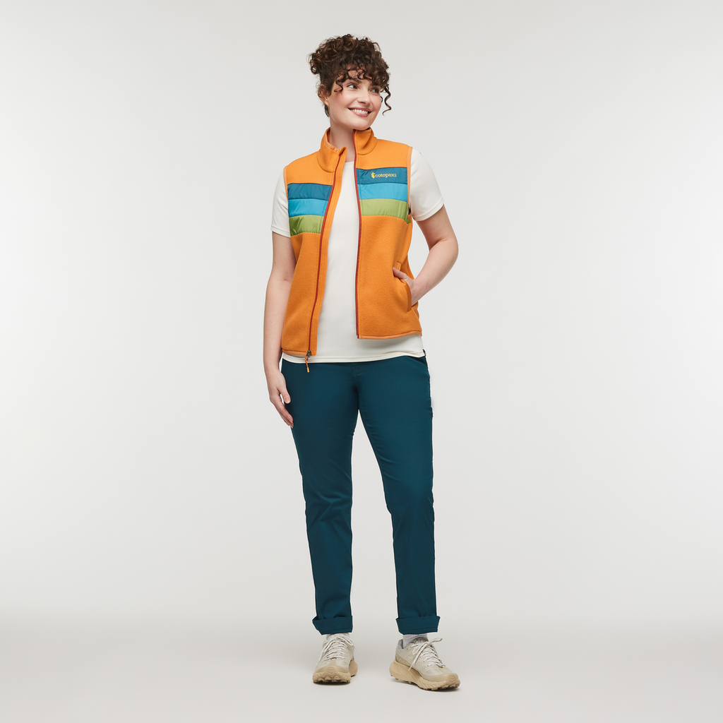 Teca Fleece Vest - Women's, Beep Bop, Model Courtney