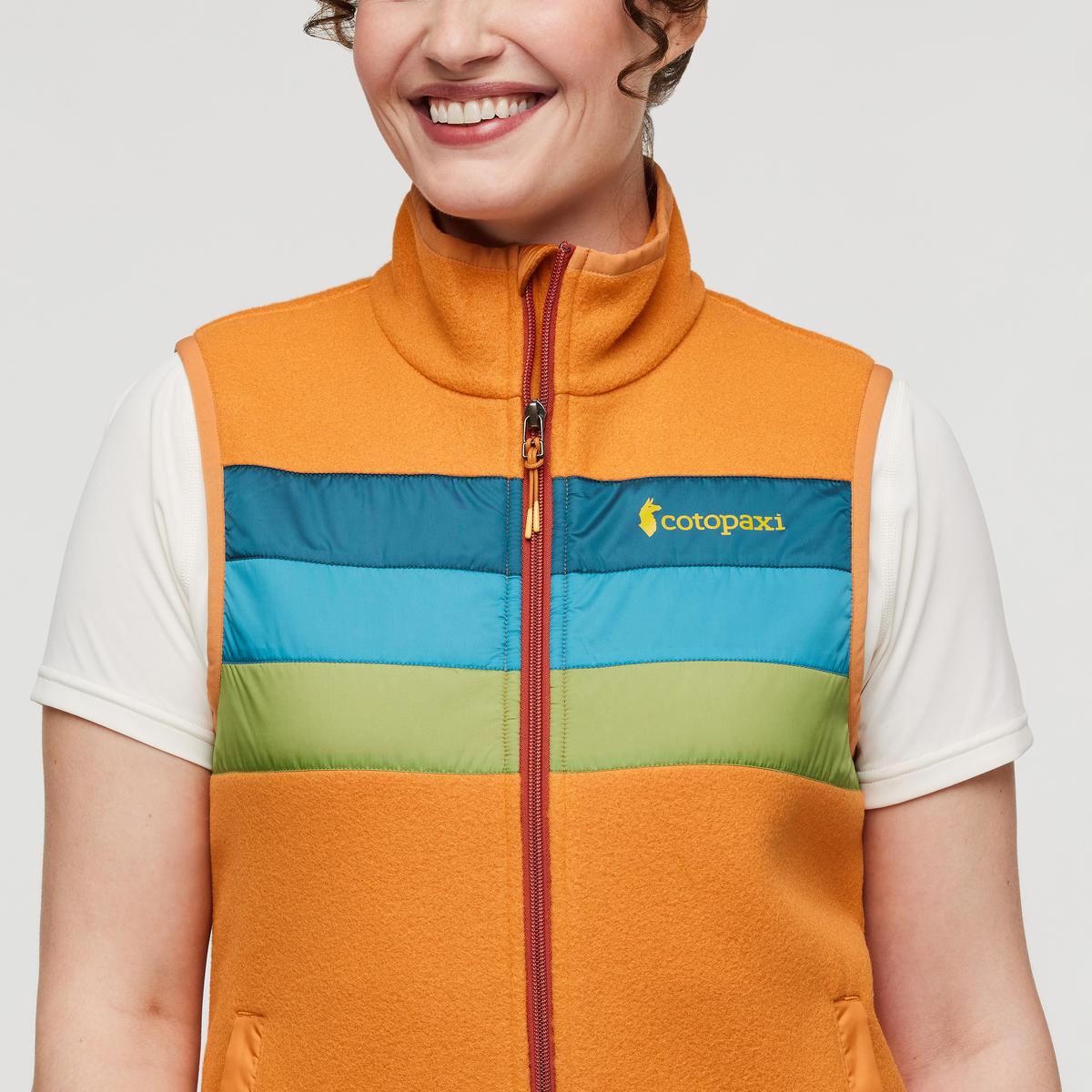 Teca Fleece Vest - Women's, Beep Bop, Model Courtney