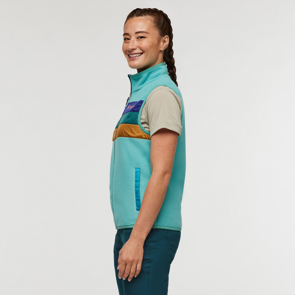 Teca Fleece Vest - Women's, Departures, Model Aya