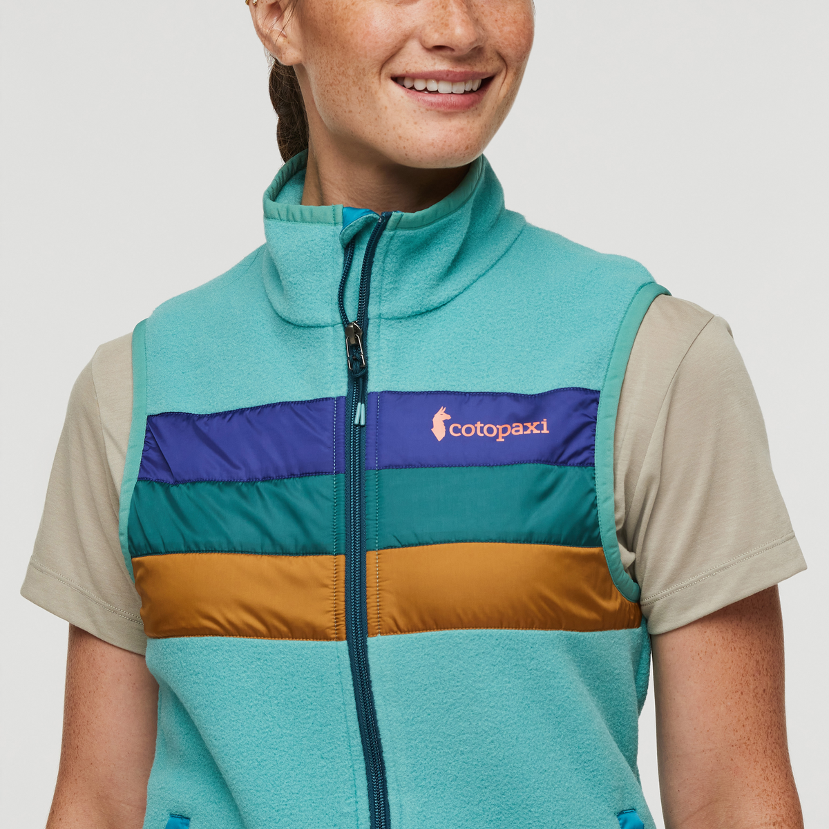 Teca Fleece Vest - Women's, Departures, Model Aya