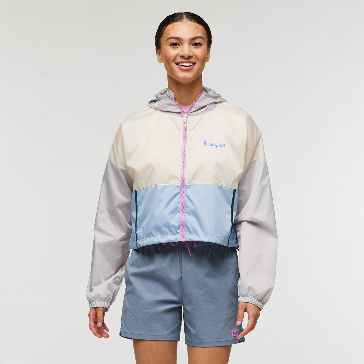 Teca Crop Jacket - Women's, Salt Flats, Model London