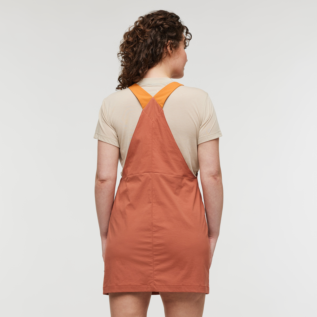Tolima Overall Dress - Women's, Faded Brick, Model Courtney