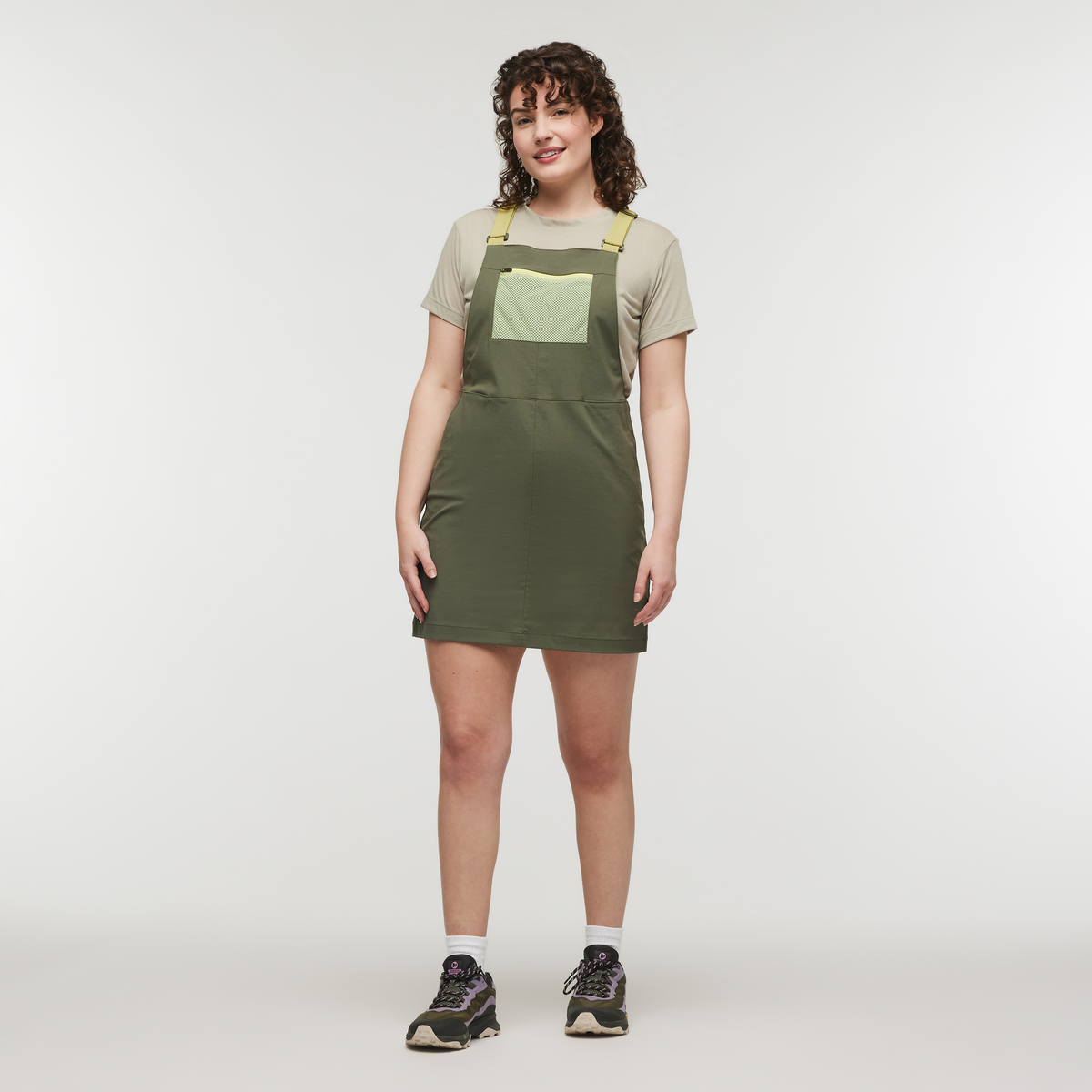 Tolima Overall Dress - Women's, Fatigue, Model Courtney