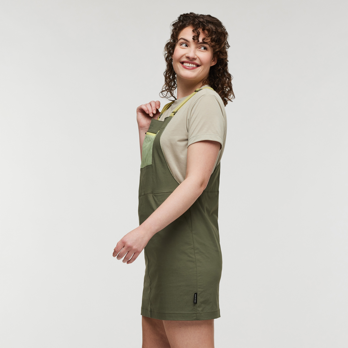 Tolima Overall Dress - Women's, Fatigue, Model Courtney