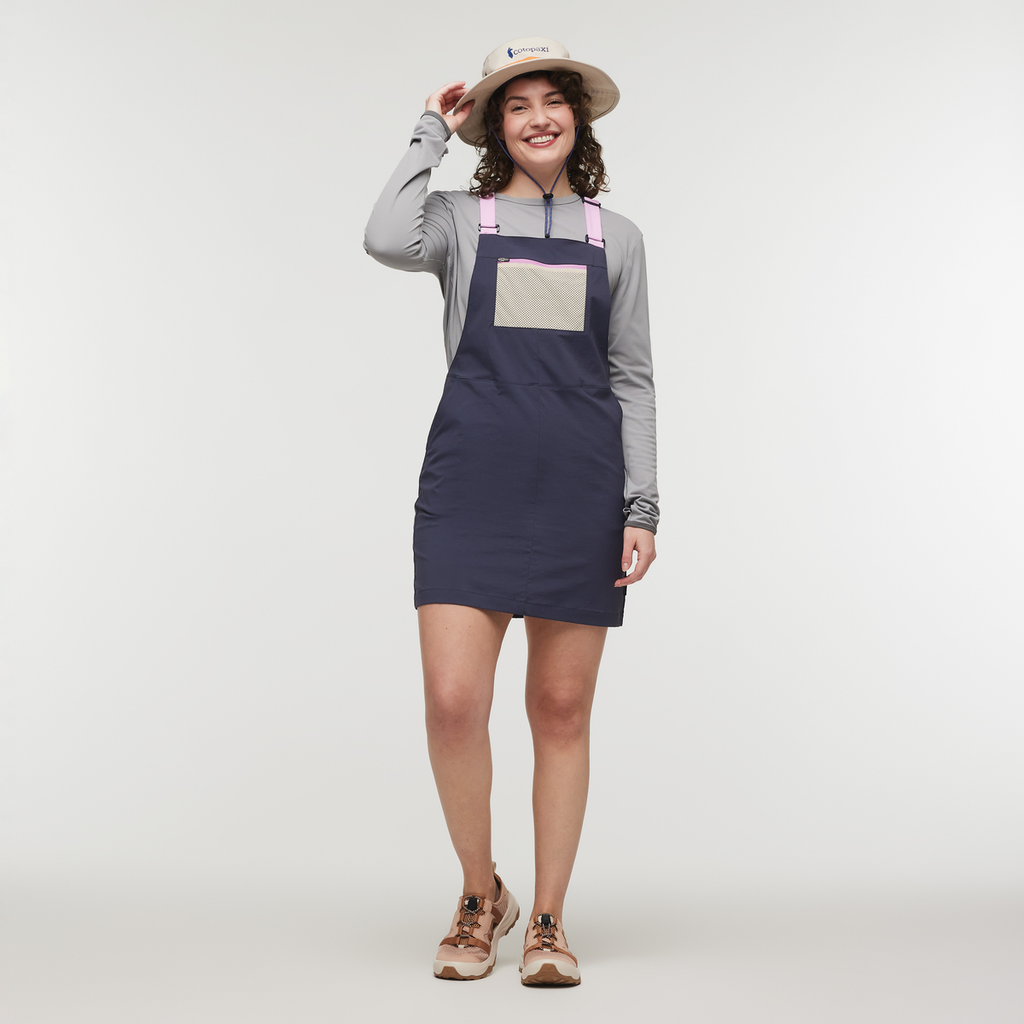 Tolima Overall Dress - Women's, Graphite, Model Courtney