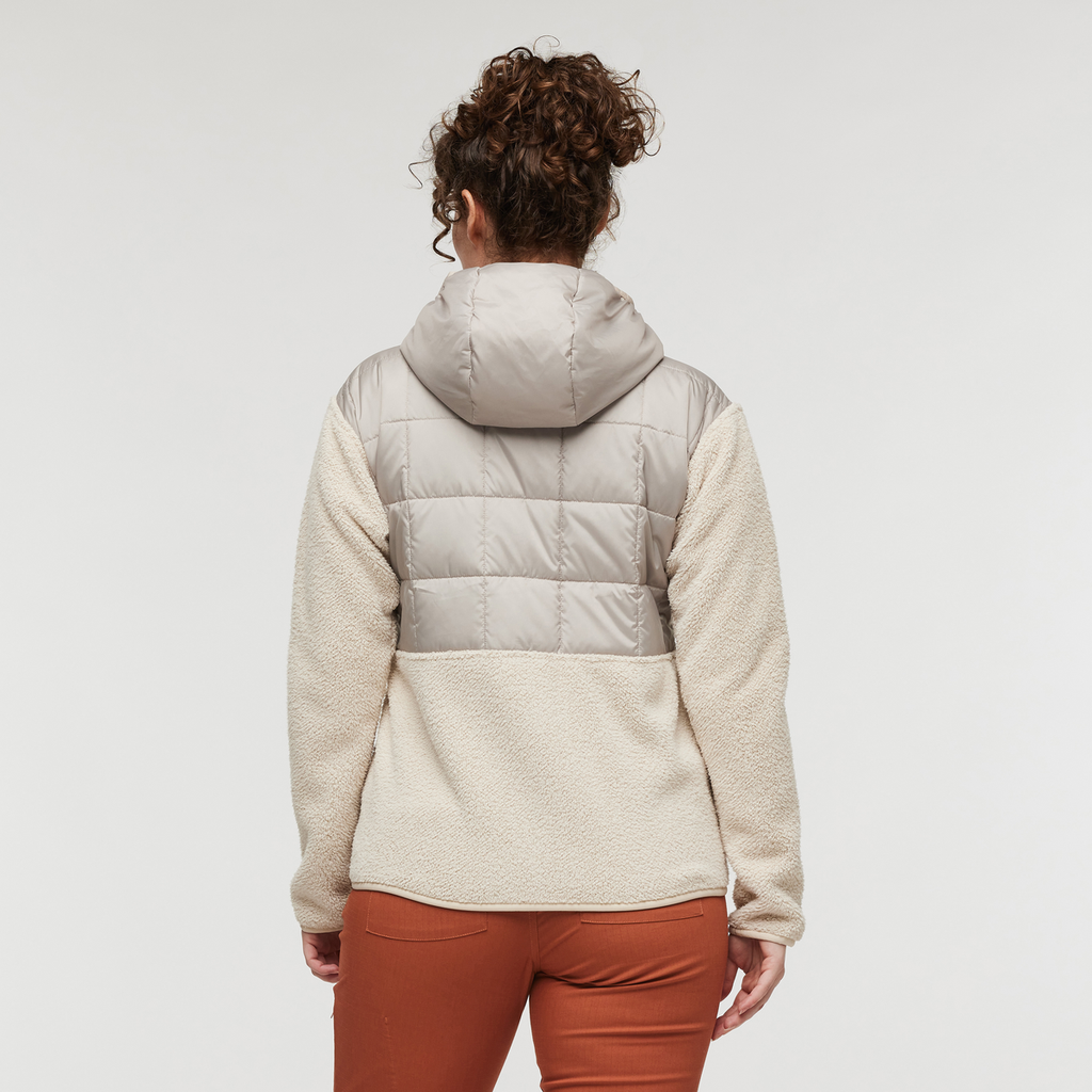 Trico Hybrid Hooded Jacket - Women's, Oatmeal/Cream, Model Courtney
