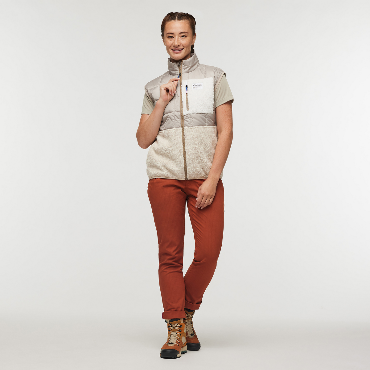 Trico Hybrid Vest - Women's, Oatmeal/Cream, Model Aya