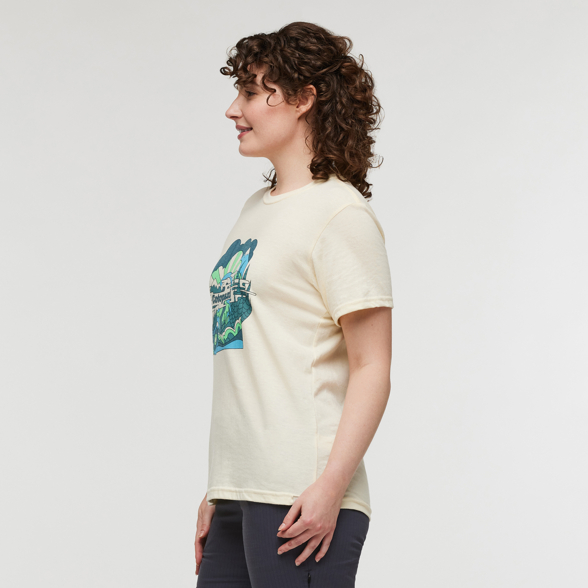 Utopia T-Shirt - Women's, Bone, Model Courtney