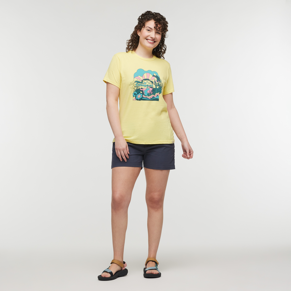 Utopia T-Shirt - Women's, Lemonade, Model Courtney