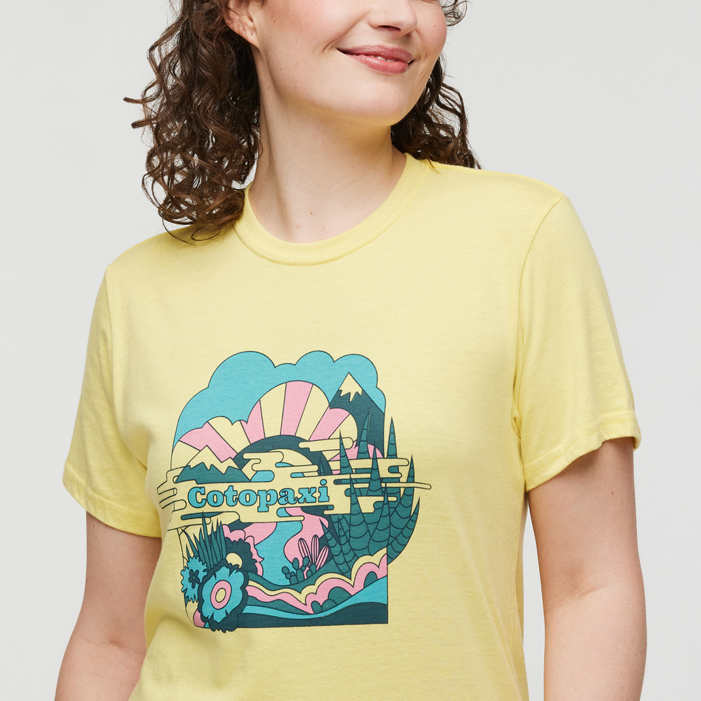 Utopia T-Shirt - Women's, Lemonade, Model Courtney