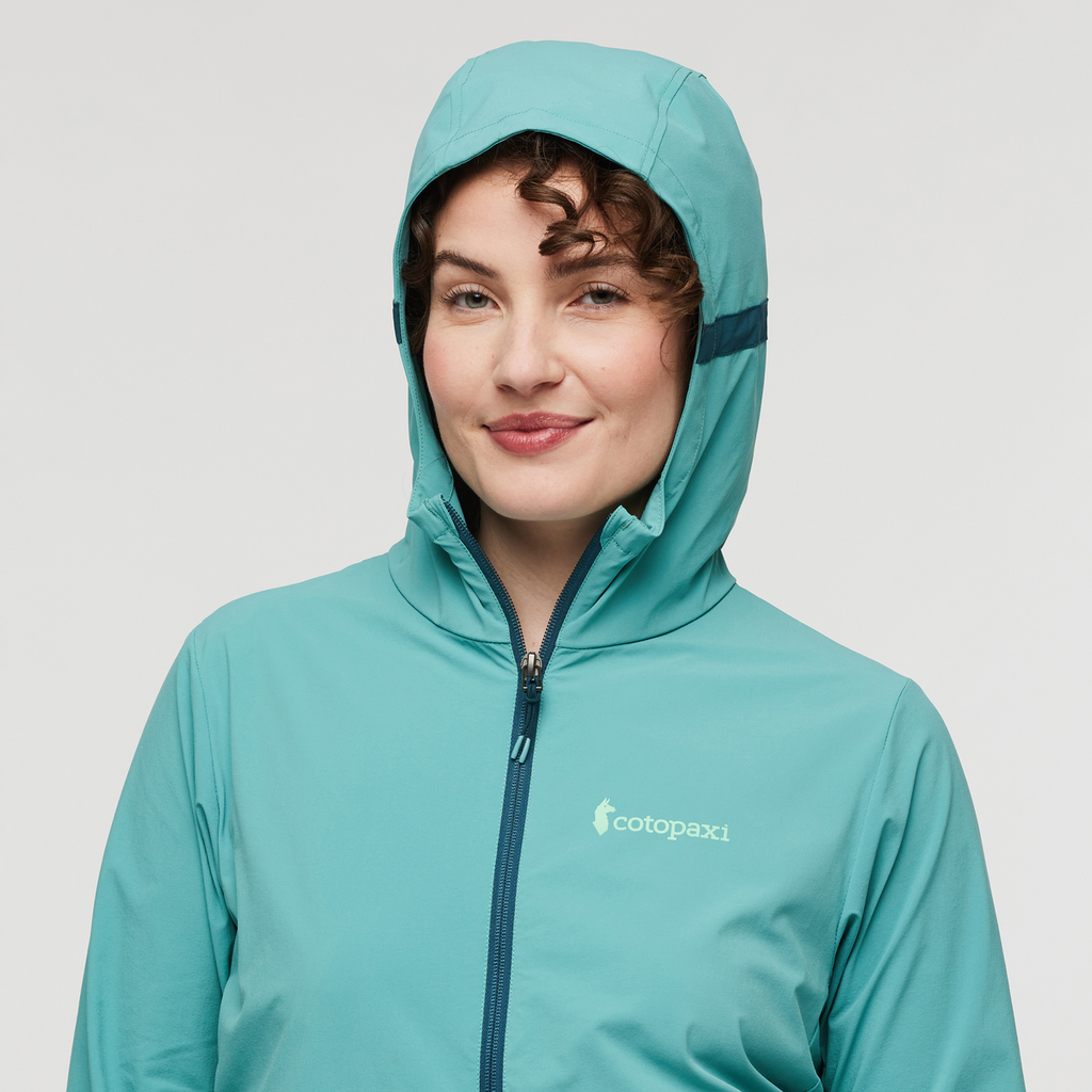 Vuelta Performance Windbreaker Jacket - Women's, Coastal, Model Courtney