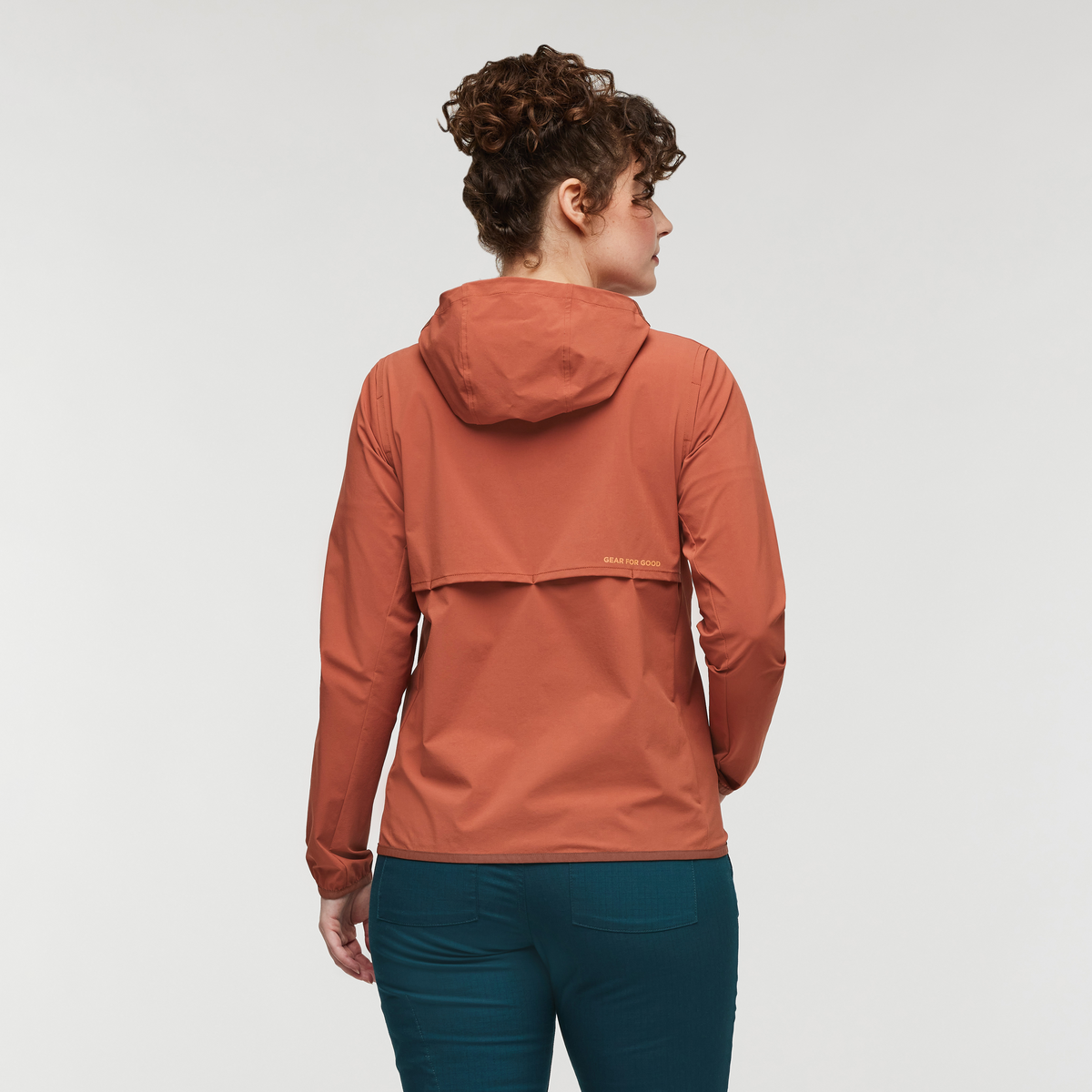 Vuelta Performance Windbreaker Jacket - Women's, Faded Brick, Model Courtney