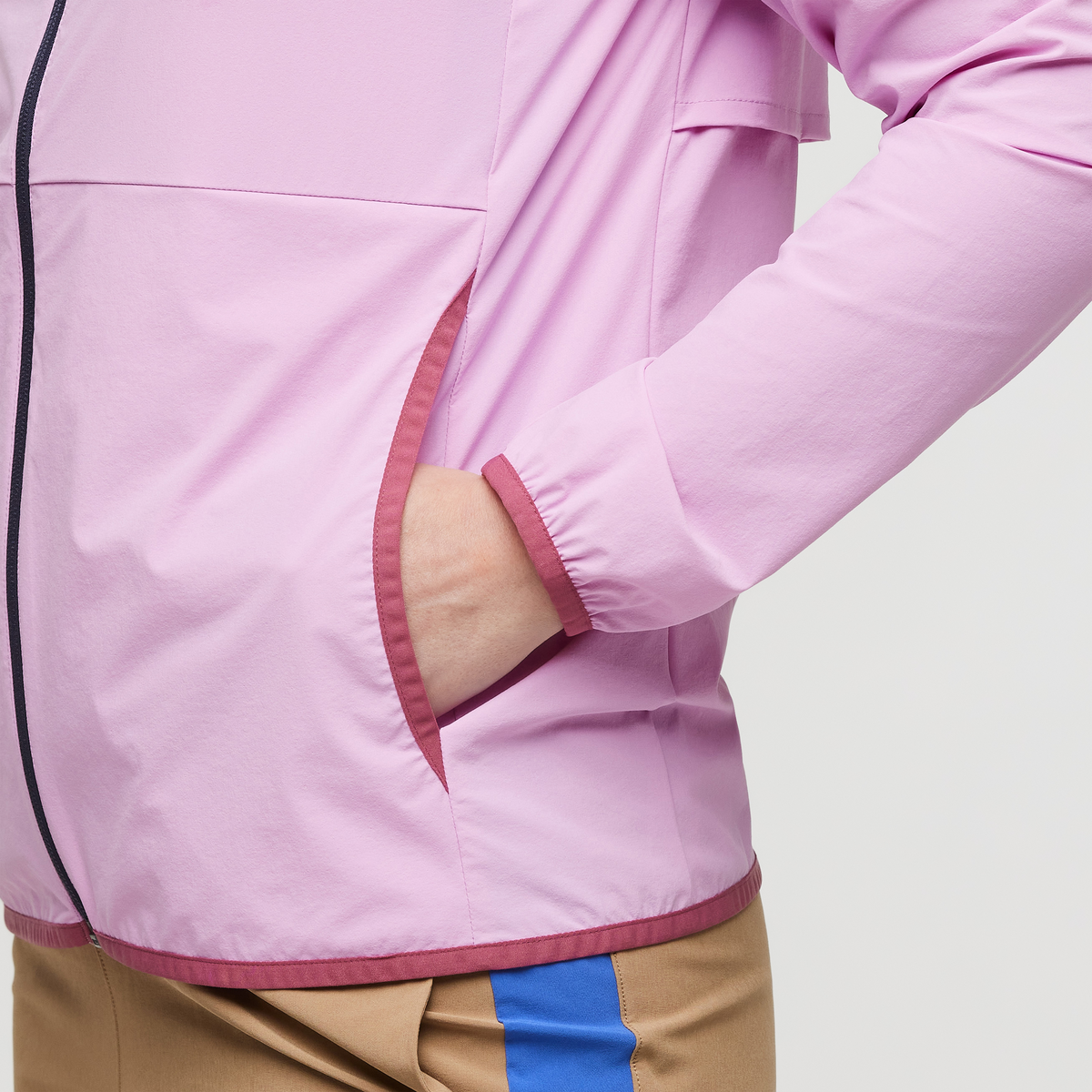 Vuelta Performance Windbreaker Jacket - Women's, Orchid Bloom, Model Courtney