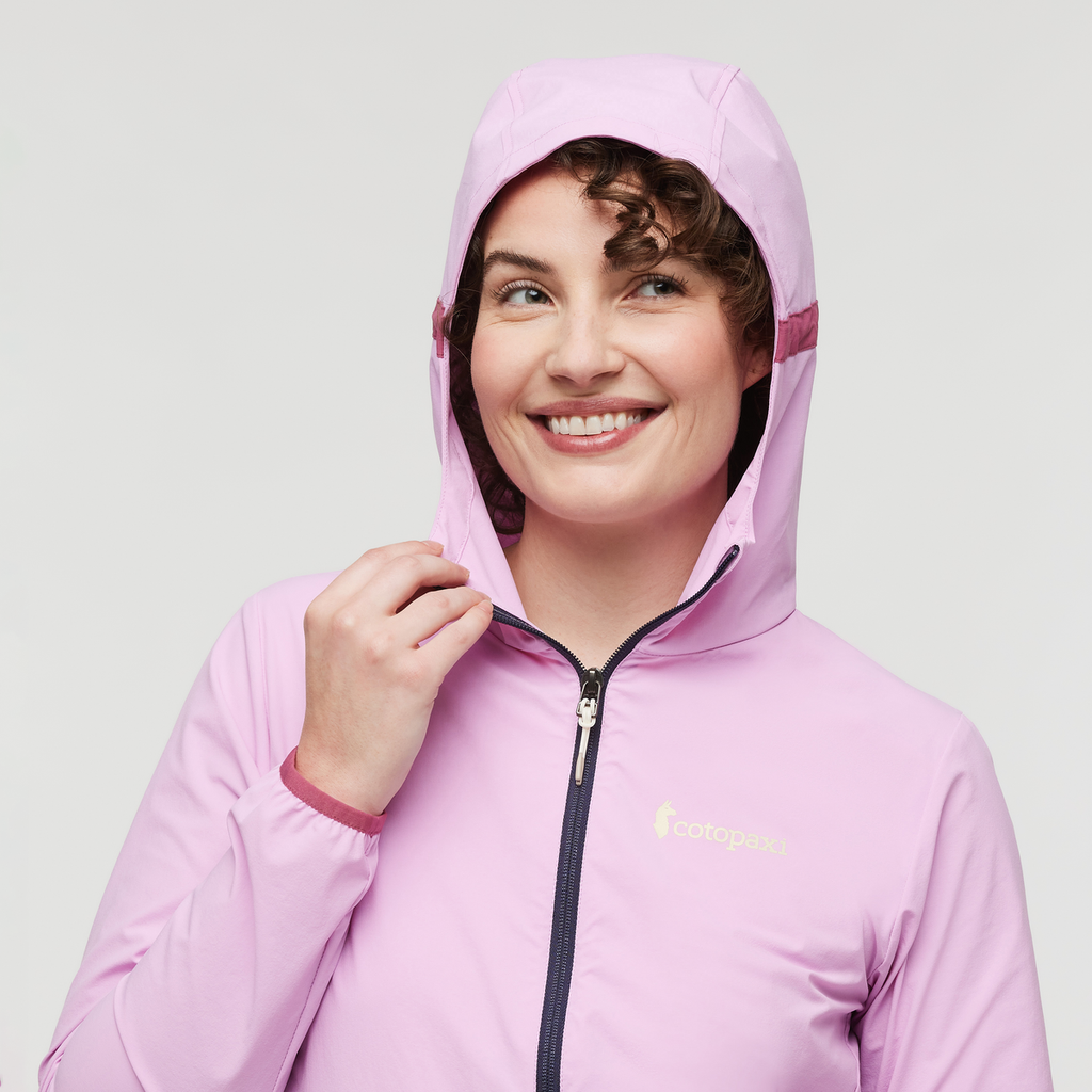 Vuelta Performance Windbreaker Jacket - Women's, Orchid Bloom, Model Courtney