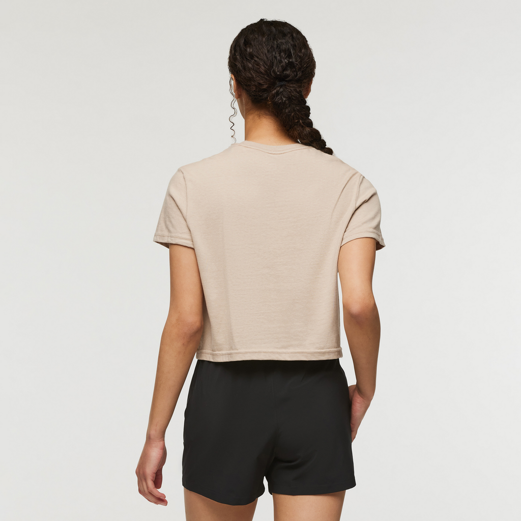Western Hills Crop T-Shirt - Women's, Oatmeal, Model London