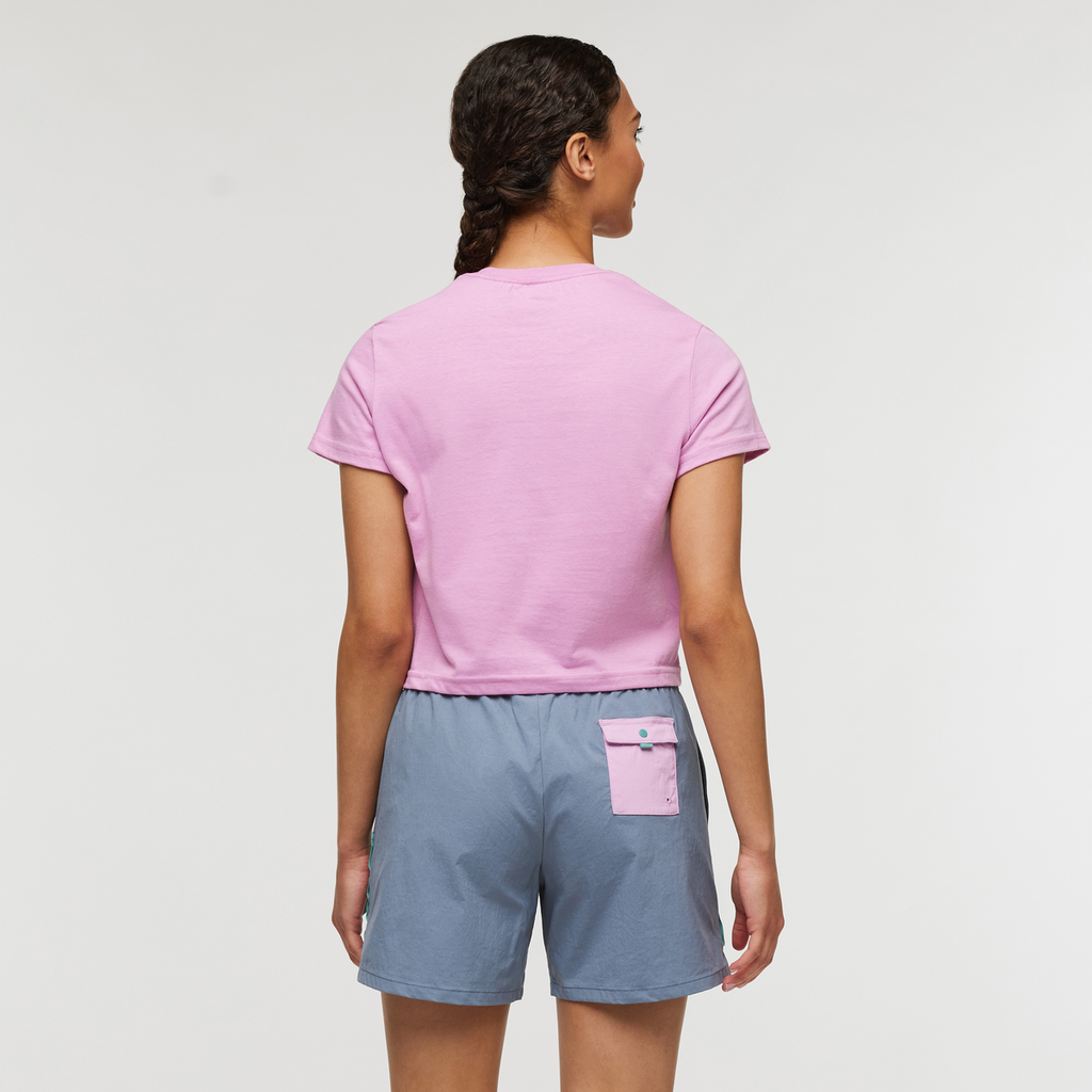 Western Hills Crop T-Shirt - Women's, Orchid Bloom, Model London
