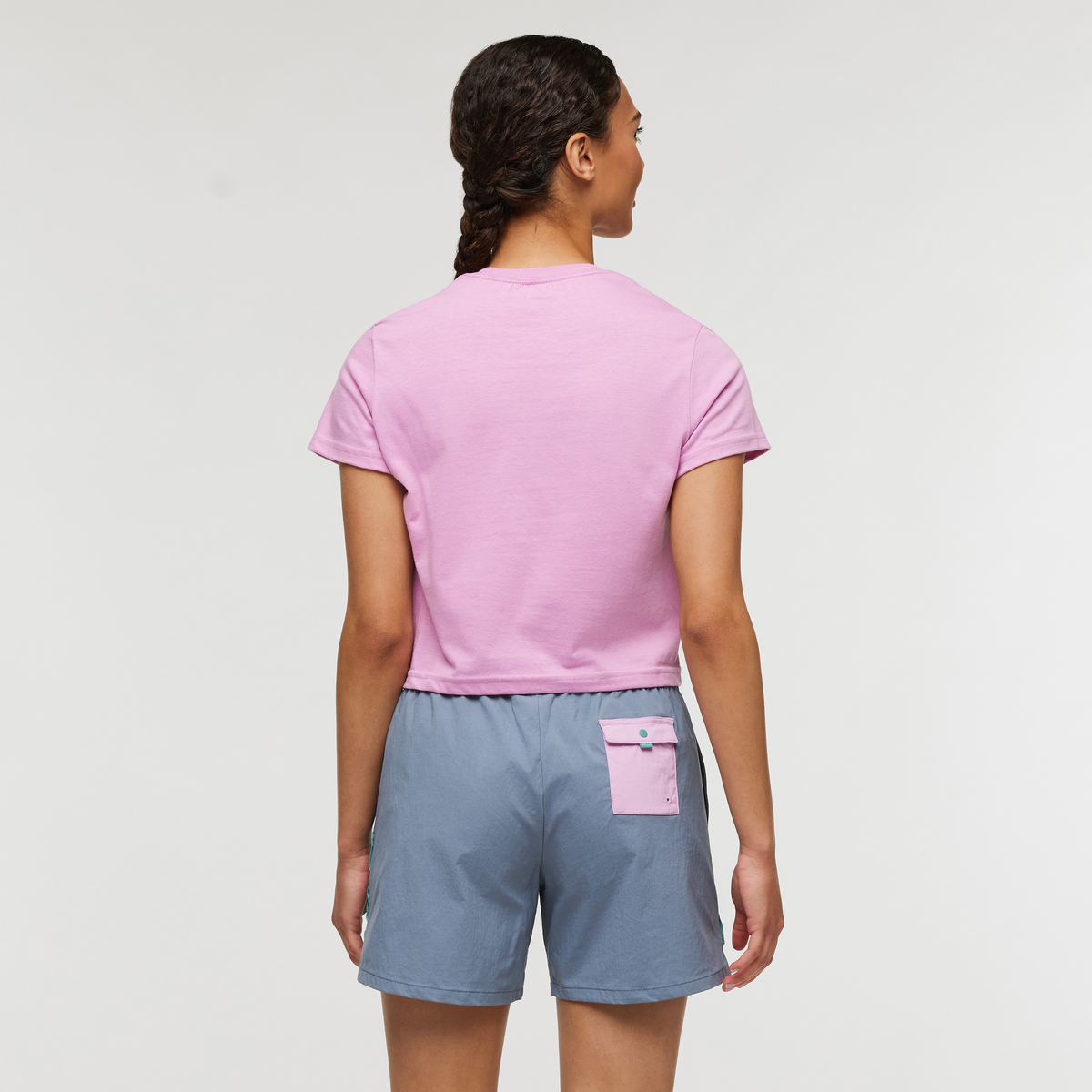 Western Hills Crop T-Shirt - Women's, Orchid Bloom, Model London