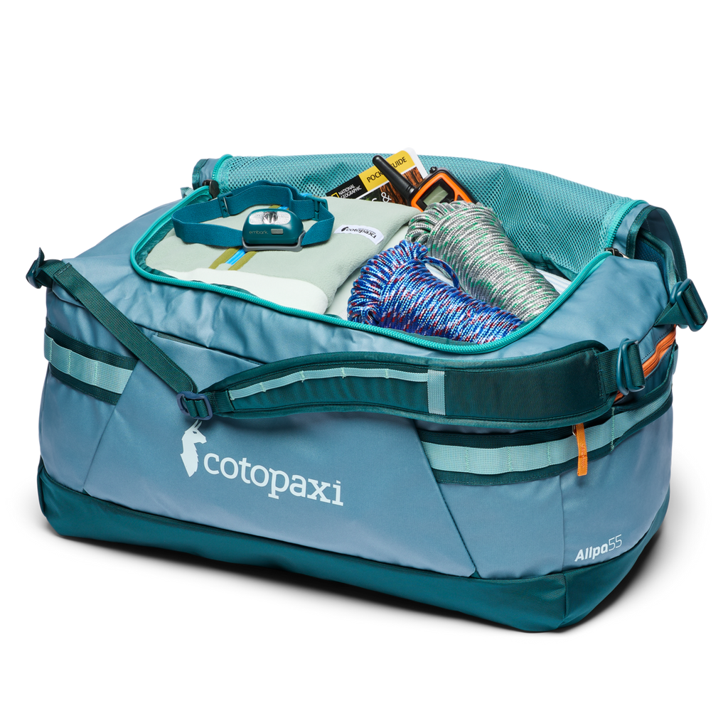 Allpa Getaway 55L Duffel, Blue Spruce/Abyss