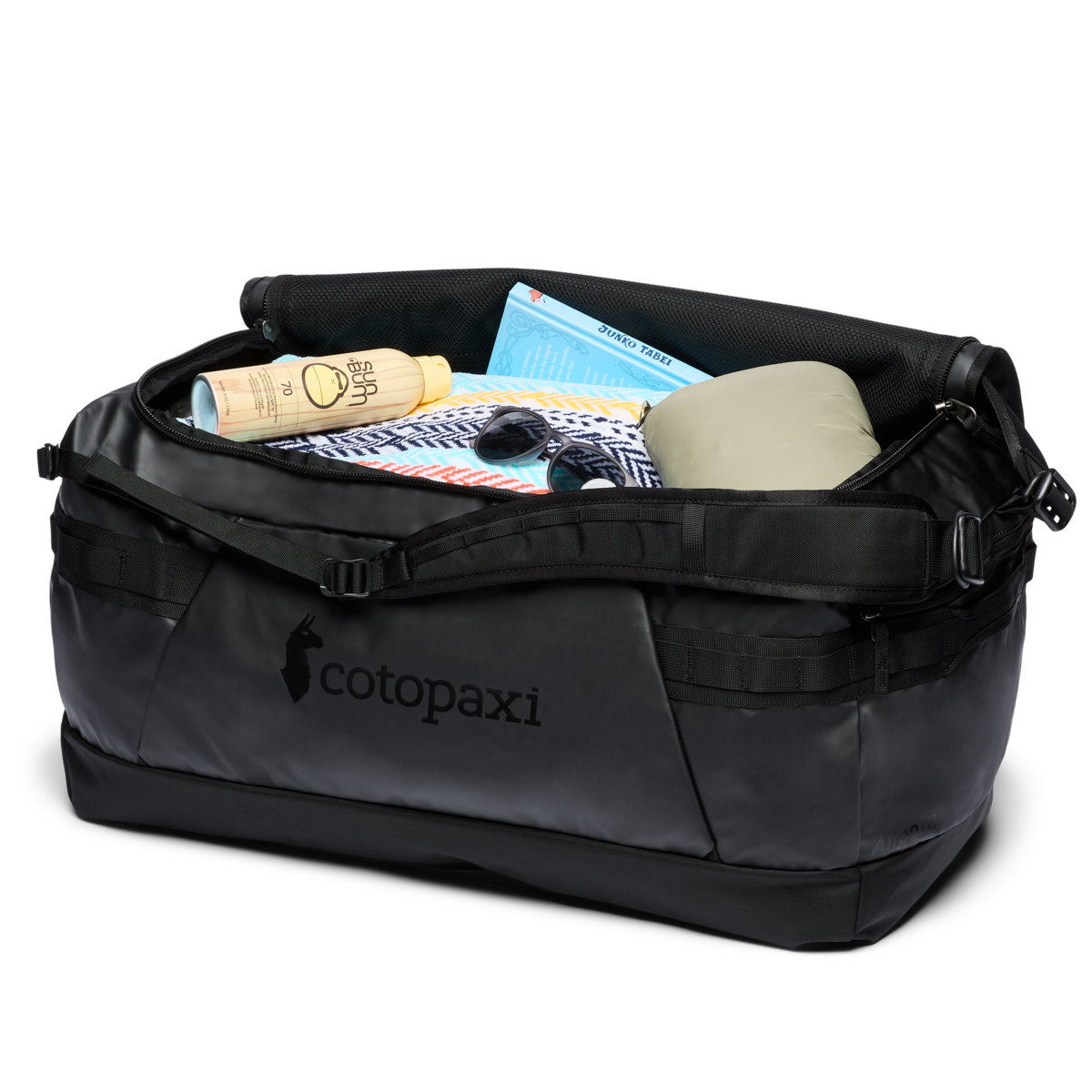 Allpa Getaway 70L Duffel, Cotopaxi Black