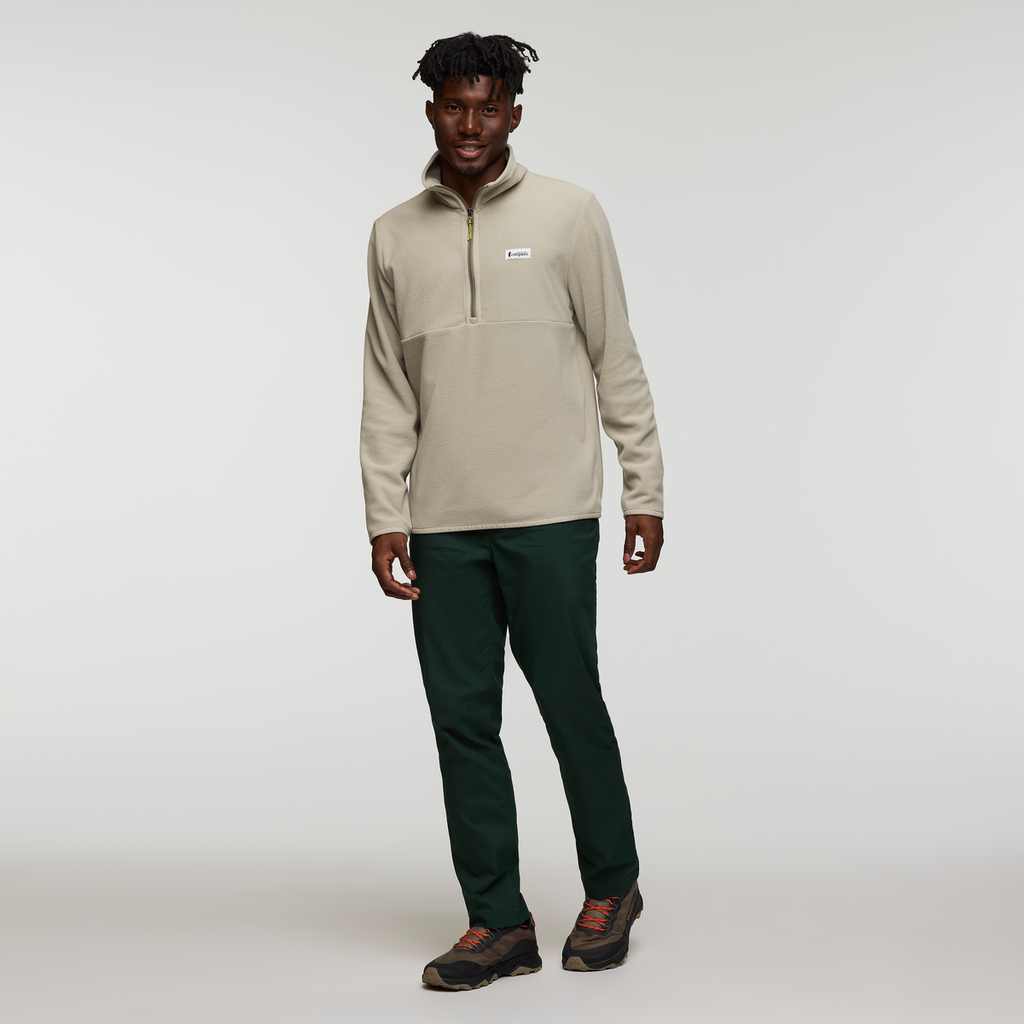 Amado Fleece Pullover - Men's, Pebble, Model Nicolas