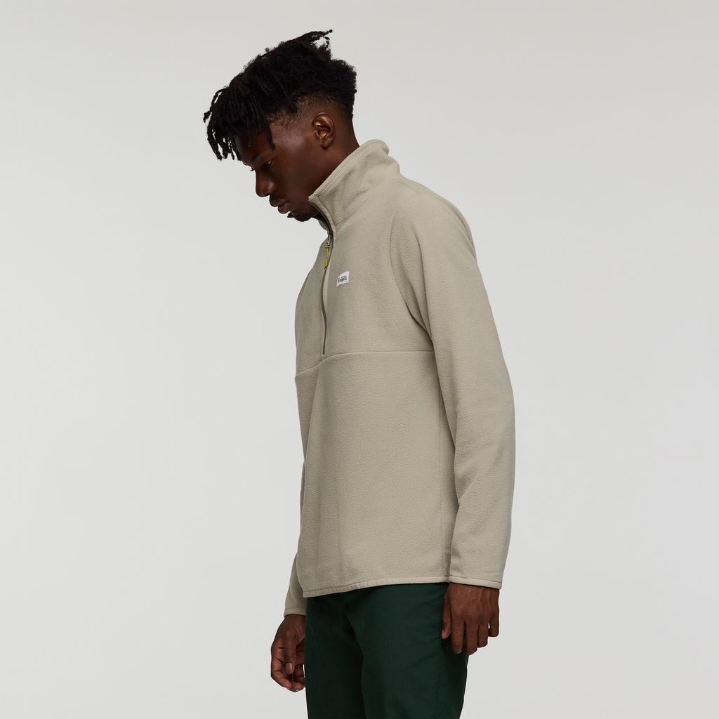 Amado Fleece Pullover - Men's, Pebble, Model Nicolas