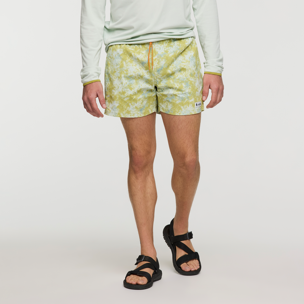 Brinco 5 Inch Short - Print - Men's, Galactic Lemongrass, Model Maxwell