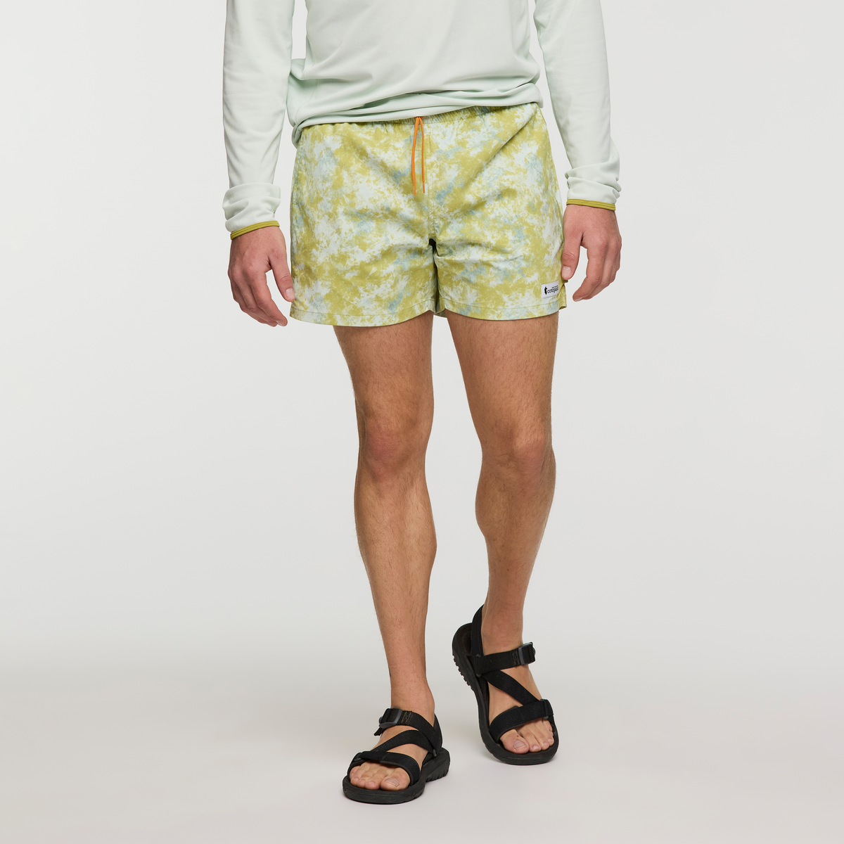 Brinco 5 Inch Short - Print - Men's, Galactic Lemongrass, Model Maxwell