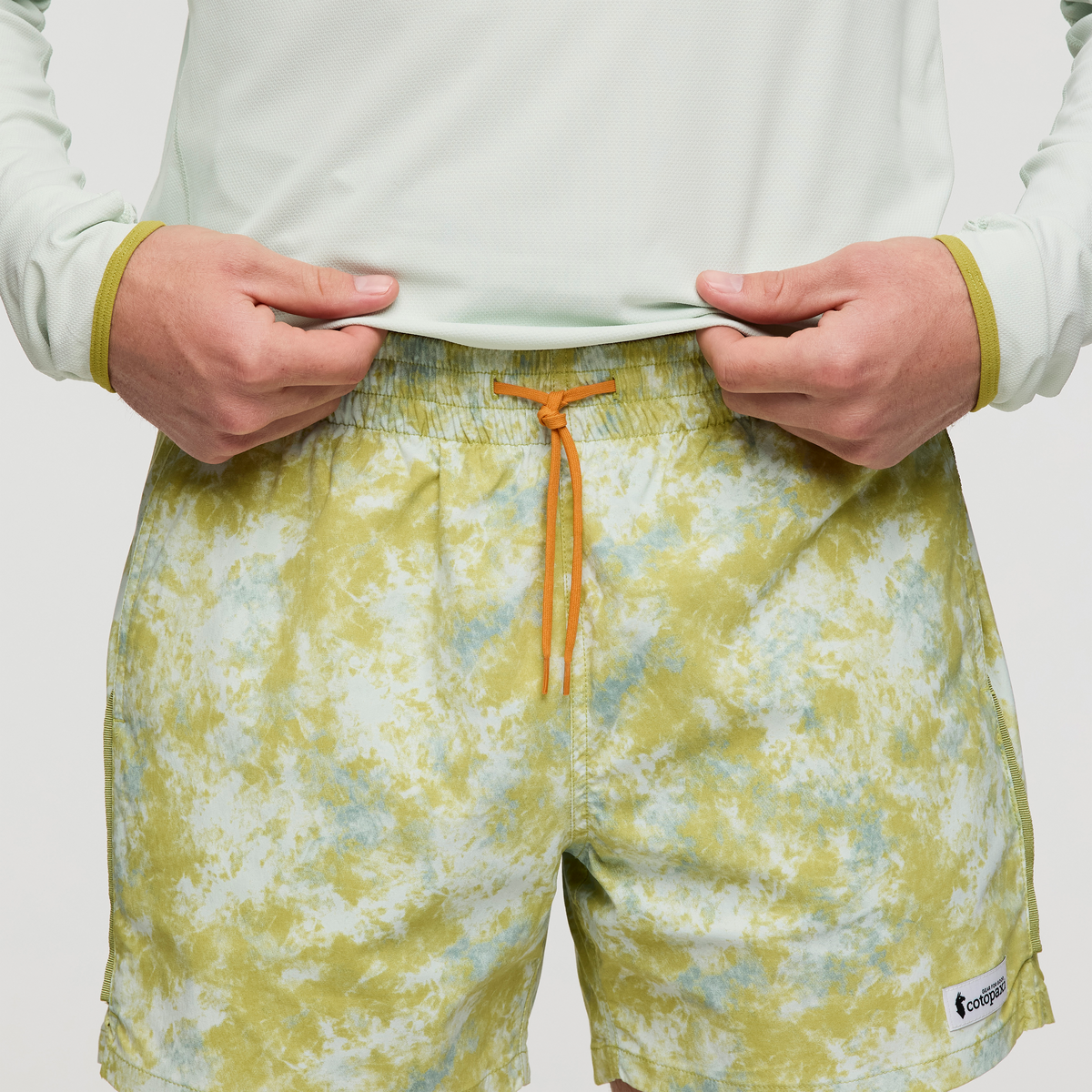 Brinco 5 Inch Short - Print - Men's, Galactic Lemongrass, Model Maxwell