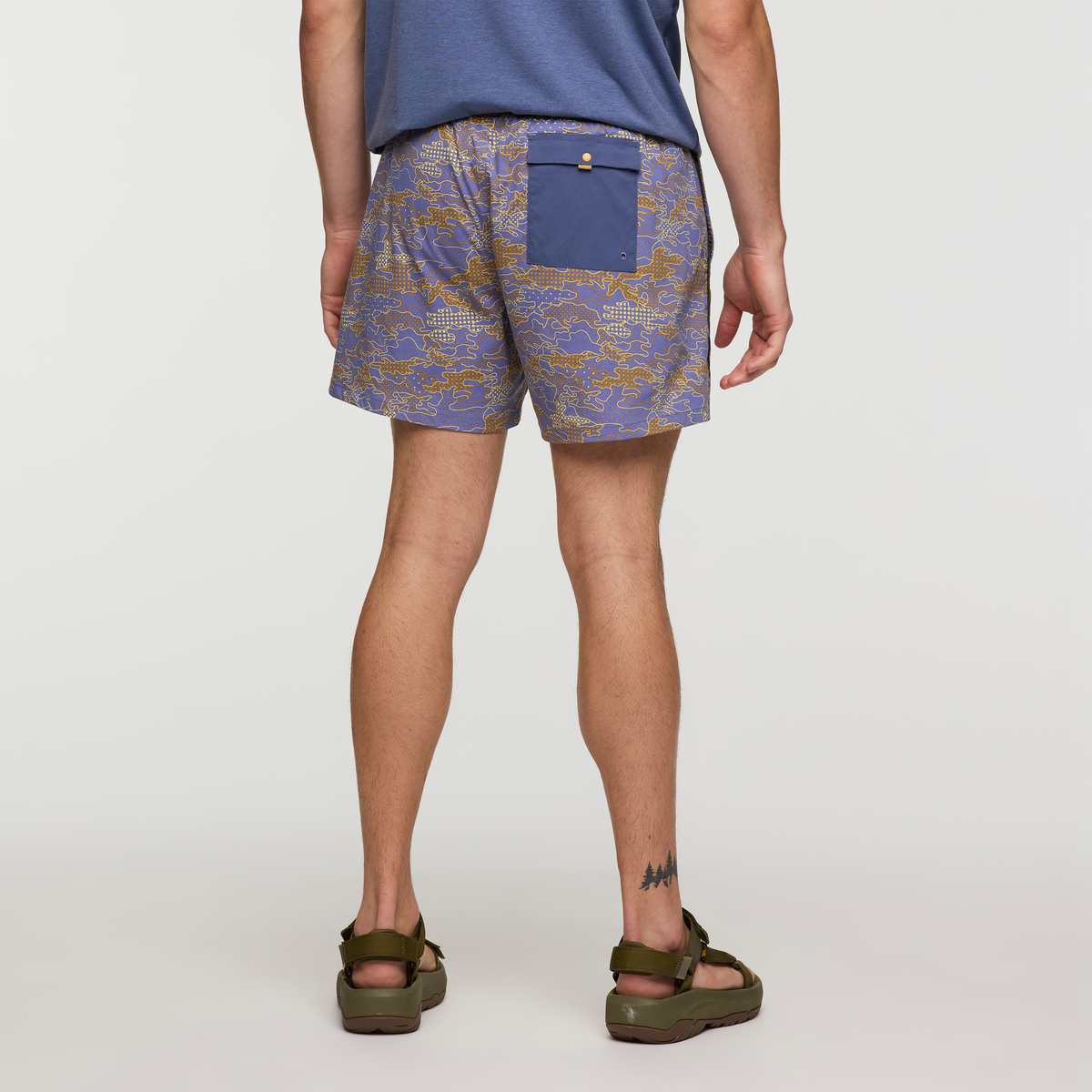 Brinco Short - Print - Men's, Scenic Route Blue Smoke, Model Maxwell