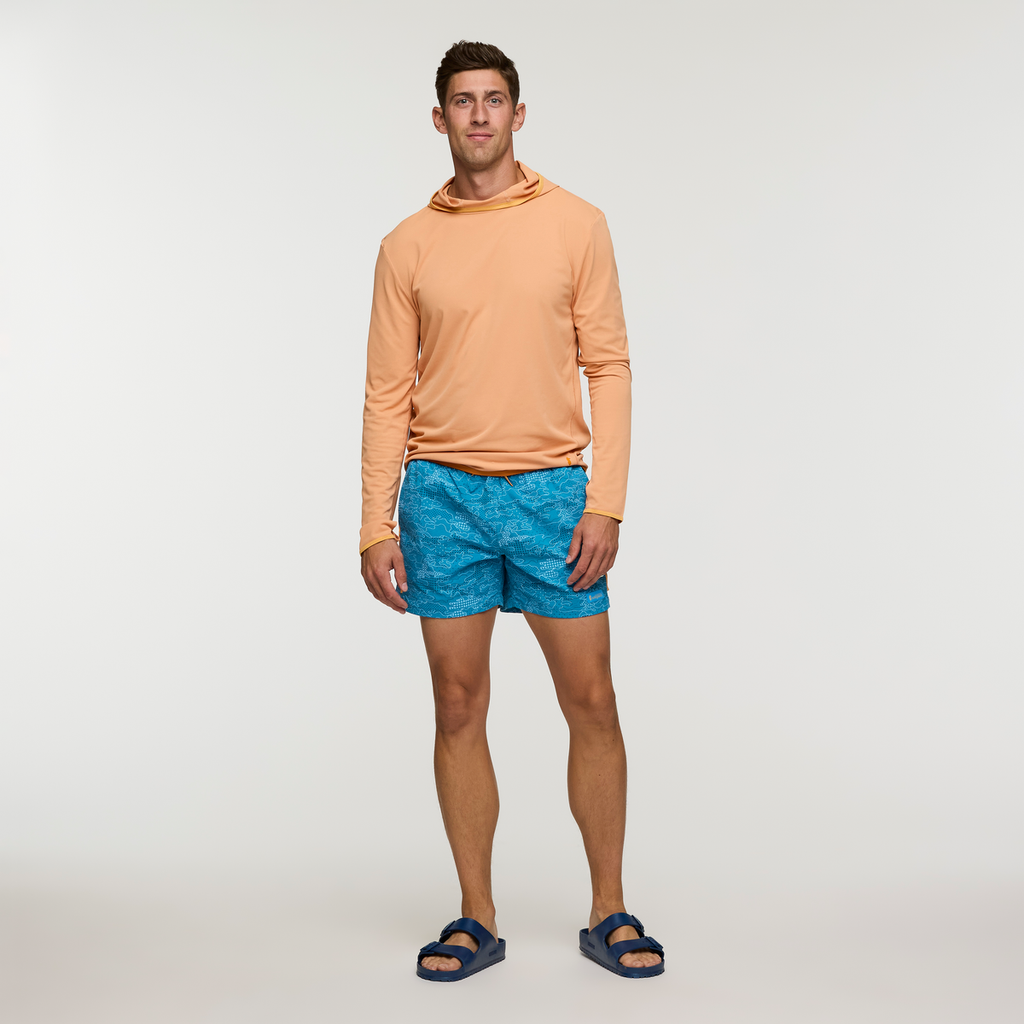 Brinco 5 Inch Short - Print - Men's, Scenic Route Lake, Model Jackson, shoppable